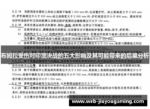 布姆拉受伤对印澳决战的五大影响及其可能带来的后果分析